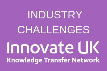 Graphic to promote a link to the challenges promoted by Innovate UK and Knowledge Transfer Network